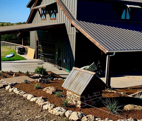 Landscaping around a home