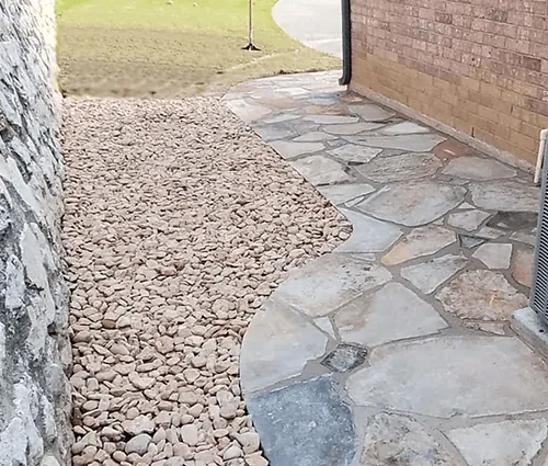Rock walkway